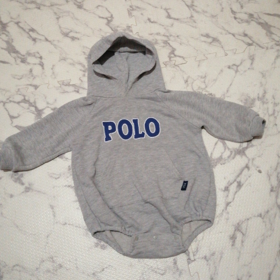 POLO Baby フード付きロンパース。 キッズ/ベビー/マタニティのベビー服(~85cm)(ロンパース)の商品写真