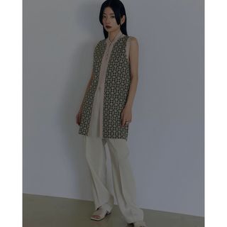 アメリヴィンテージ(Ameri VINTAGE)のMEDI JACQUARD LONG KNIT TOP(ニット/セーター)