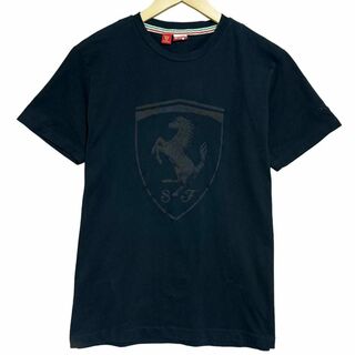 プーマ(PUMA)のPUMA Ferrari コラボ 半袖 Tシャツ ブラック メンズ Lサイズ(Tシャツ/カットソー(半袖/袖なし))