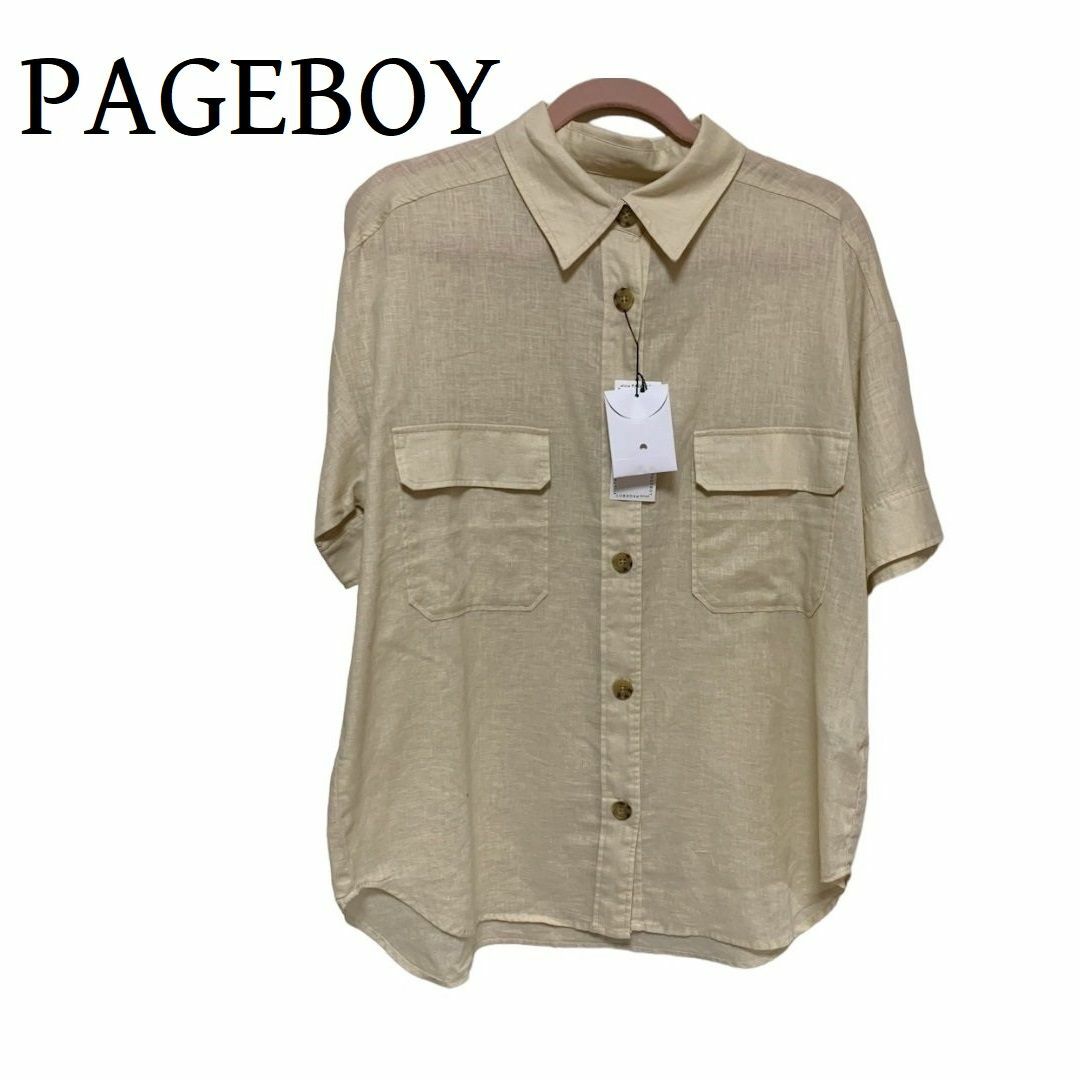 PAGEBOY(ページボーイ)のPAGEBOY☆半袖　シャツ レディースのトップス(シャツ/ブラウス(半袖/袖なし))の商品写真