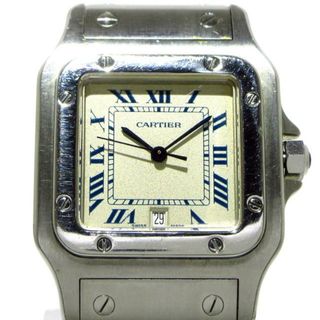 カルティエ(Cartier)のCartier(カルティエ) 腕時計 サントスガルベLM W20018D6 メンズ SS/ブルーローマインデックス アイボリー(その他)