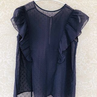 GU - 【新品】透け感　シフォン　ブラウス