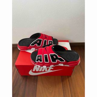 ナイキ(NIKE)の  Air More Uptempo Slide "University Red(サンダル)