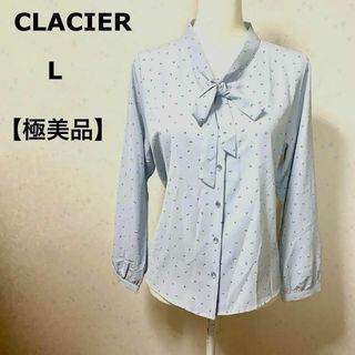 HONEYS - 【極美品】 CLACIER ボウタイ　総柄　ブラウス　L