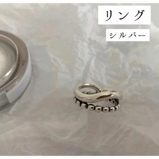 【SALE 1180円→880円】【リング】リング シルバー フリーサイズ(リング(指輪))