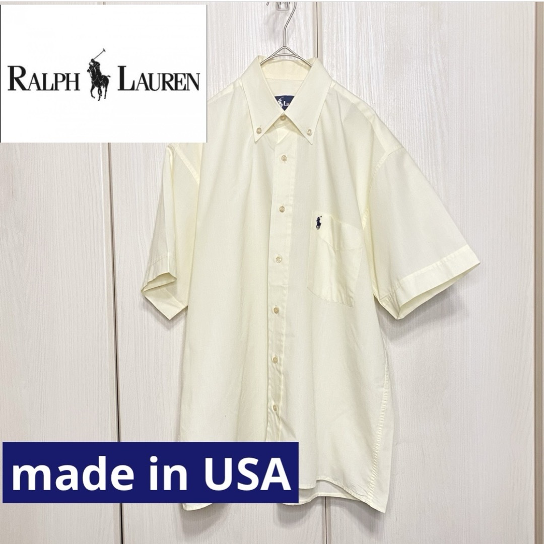 Ralph Lauren(ラルフローレン)の【激レア美品】 Ralph Lauren made in USA 半袖シャツ メンズのトップス(シャツ)の商品写真