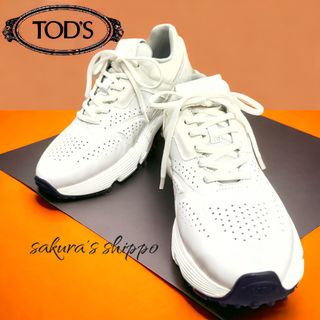 新品同様　TOD'Sトッズ  ダッドスニーカー　37,5 ホワイトレザー