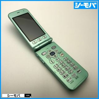 富士通 - 1069 ガラケー らくらくホン F-02J 上美品 ドコモ グリーン