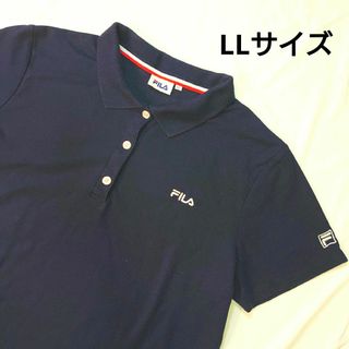 フィラ(FILA)のFILA レディース ポロシャツ LLサイズ 半袖 ネイビー シャツ(ウエア)