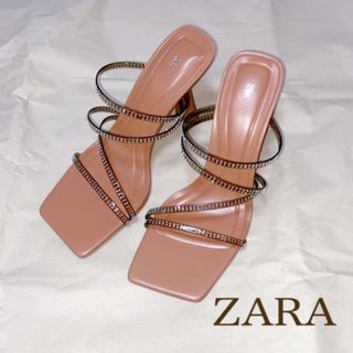 ZARA - 【未使用】ZARA ストラップヒールサンダル