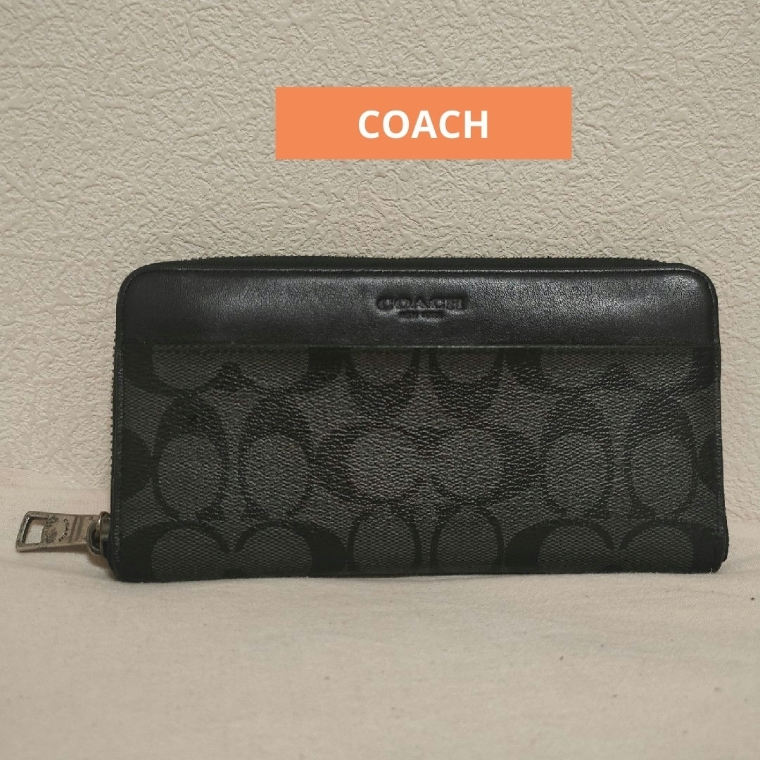 COACH(コーチ)の長財布　COACH　アコーディオン ウォレット シグネチャー キャンバス メンズのファッション小物(長財布)の商品写真