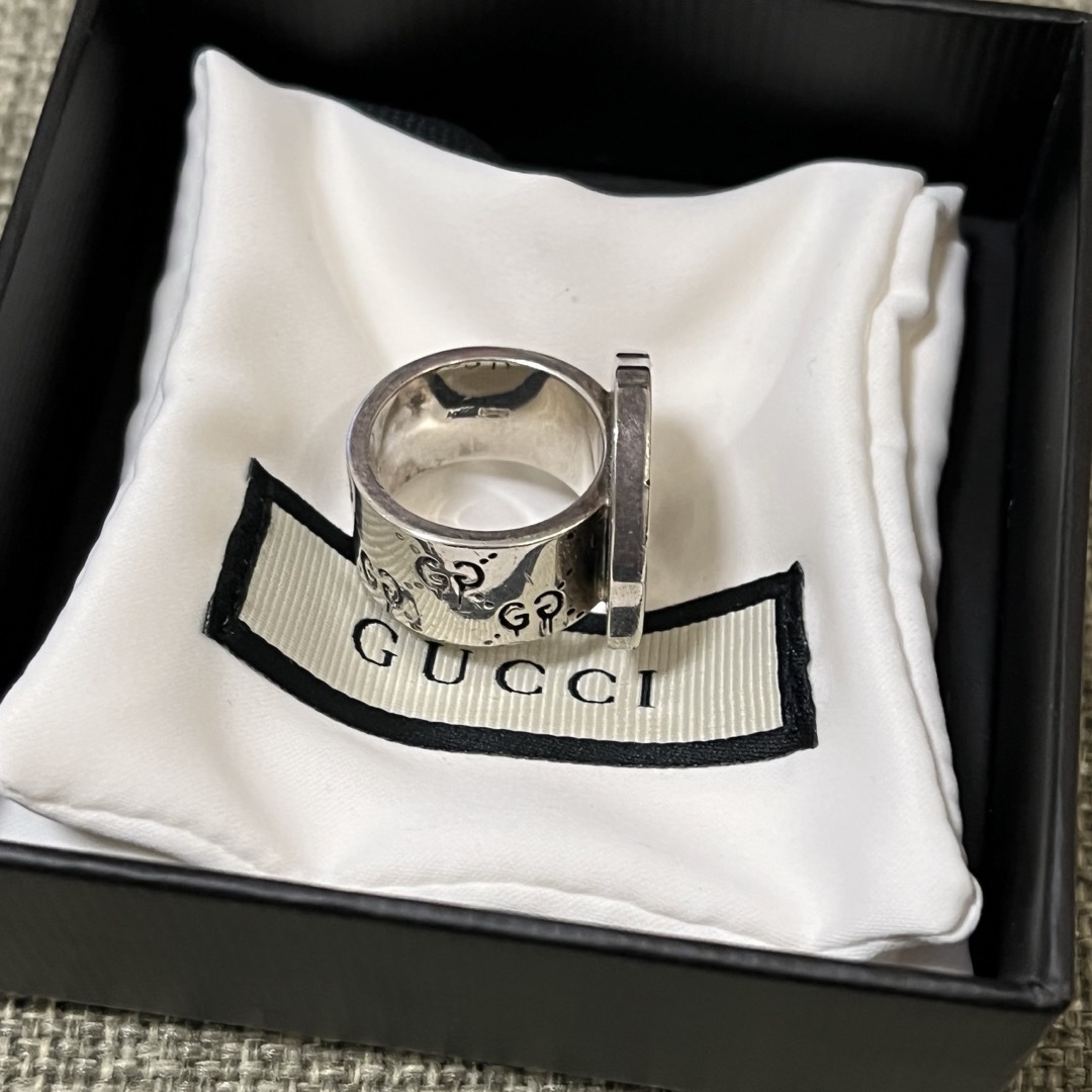 Gucci(グッチ)のGUCCI グッチ シルバーリング　スカルリング　ゴースト　１５号 メンズのアクセサリー(リング(指輪))の商品写真