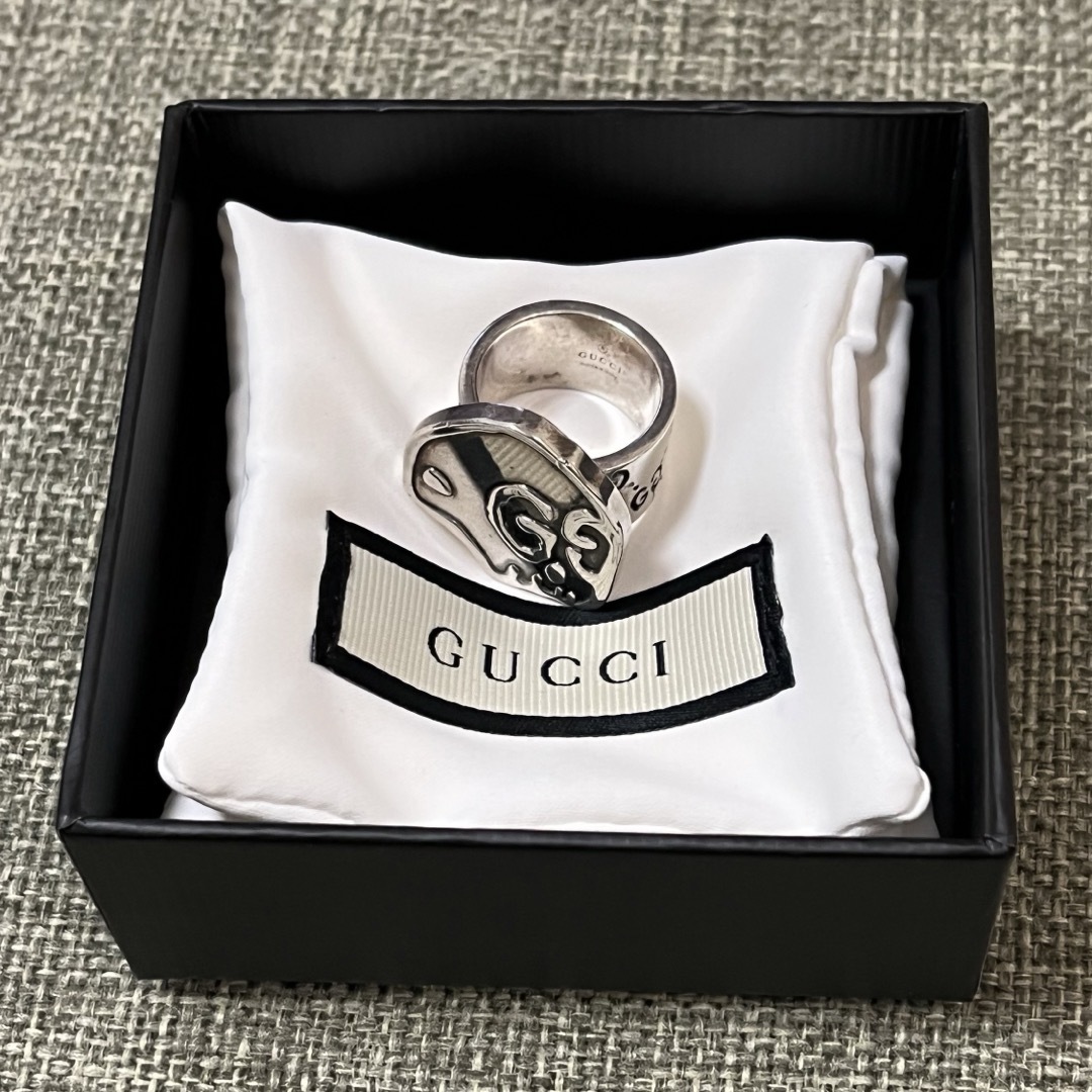 Gucci(グッチ)のGUCCI グッチ シルバーリング　スカルリング　ゴースト　１５号 メンズのアクセサリー(リング(指輪))の商品写真