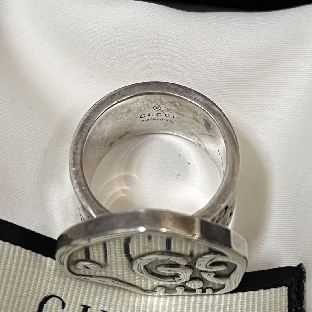 Gucci(グッチ)のGUCCI グッチ シルバーリング　スカルリング　ゴースト　１５号 メンズのアクセサリー(リング(指輪))の商品写真