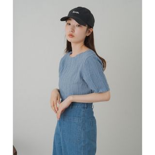 カスタネ(Kastane)のシャギーTee カスタネ　新品未使用　完売品　サックスブルー　(カットソー(半袖/袖なし))