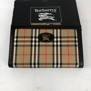 バーバリー(BURBERRY)のBURBERRY バーバリー ノバチェック がま口 二つ折り財布 ブランド(財布)