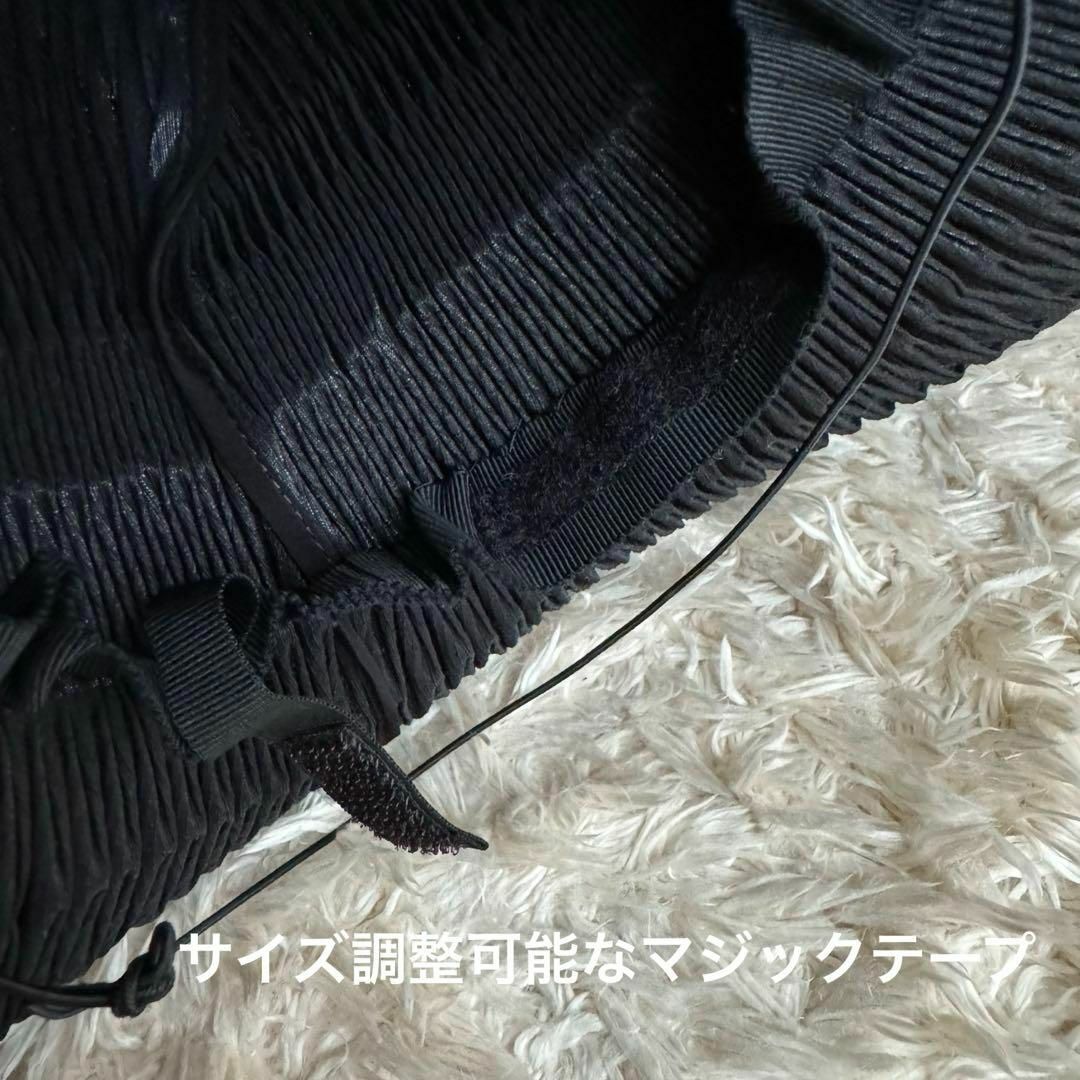 ISSEY MIYAKE(イッセイミヤケ)の超希少　ISSEYMIYAKE イッセイミヤケ プリーツ加工　ハット　帽子　美品 レディースの帽子(ハット)の商品写真