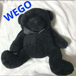 WEGO - 【WEGO】くまさんリュックサック/ぬいぐるみリュックサック 黒