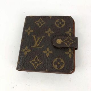 ルイヴィトン(LOUIS VUITTON)のLOUIS VUITTON ヴィトン モノグラム コンパクトジップ 折り財布(財布)