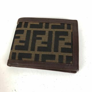 フェンディ(FENDI)のFENDI フェンディ ズッカ柄 二つ折り財布 レディース ブランド(財布)