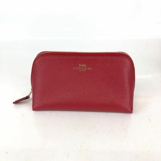 コーチ(COACH)のCOACH コーチ ポーチ 小物入れ レッド レディース ブランド(ポーチ)