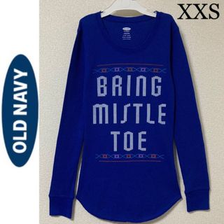 オールドネイビー(Old Navy)の１回着☆OLD NAVYワッフルロンT長袖 XXS GAPホリスター アバクロ(Tシャツ(長袖/七分))