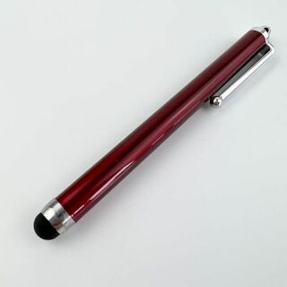 【新品】タッチペン シリコンゴム 汎用 使いやすい レッド(その他)