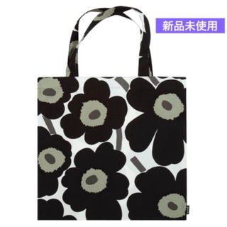 marimekko - マリメッコmarimekko　トートバッグ　エコバッグ　ブラック×オリーブ