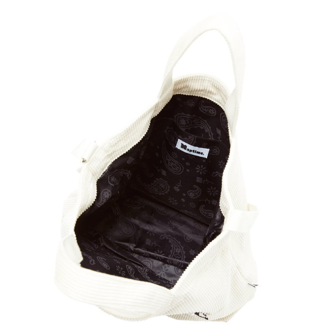 AAA(トリプルエー)のNaptimeコーデュロイBAG-IVORY ＋Nissy テイクアウトバッグ エンタメ/ホビーのタレントグッズ(ミュージシャン)の商品写真