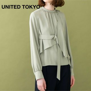 ユナイテッドトウキョウ(UNITED TOKYO)の美品 UNITED TOKYO 定1.8万 アジャストボレロブラウス (シャツ/ブラウス(長袖/七分))