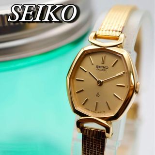 セイコー(SEIKO)の美品 SEIKO ヴィンテージ オクタゴン ゴールド レディース腕時計 770(腕時計)