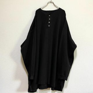 VINTAGE - アメリカ古着　サーマルカットソー　ヘンリーネック　5XL ワッフル　I160