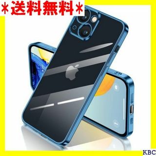 iPhone15 用 ケース クリア 透明 アイフォン メ 人気 ブルー 136(その他)