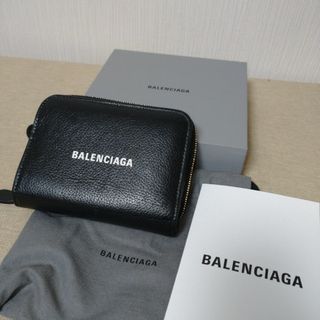 バレンシアガ(Balenciaga)のバレンシアガ エブリデイ 二つ折り財布   ブラック ロゴ  50871 (財布)