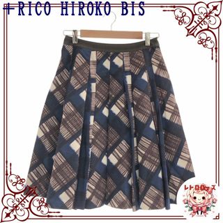 ヒロコビス(HIROKO BIS)の＋RICO HIROKO BIS リコ ヒロコビス スカート ひざ丈 フレア(ひざ丈スカート)