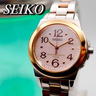 セイコー(SEIKO)の極美品 SEIKO ルキア 電波ソーラー ラウンド レディース腕時計 778(腕時計)