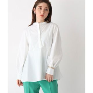 オペークドットクリップ(OPAQUE.CLIP)の【新品】SHIRT OPAQUE.CLIP ペプラムキリカエブラウス(シャツ/ブラウス(長袖/七分))