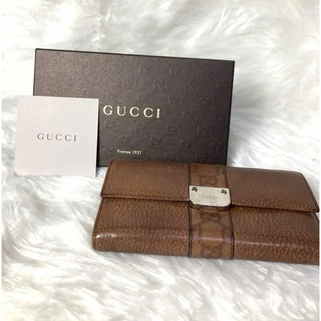 Gucci(グッチ)の⭐️箱付き⭐️美品⭐️GUCCI 長財布 コンチネンタル シマレザー メンズのファッション小物(長財布)の商品写真