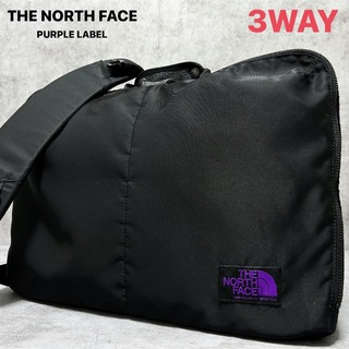 THE NORTH FACE - 美品 ザノースフェイスパープルレーベル 3way ビジネスバッグ リュック 黒
