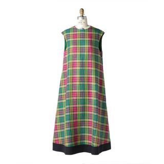 ドゥロワー(Drawer)のDrawer別注Scye 85,800円 CHECKED DRESSワンピース(ロングワンピース/マキシワンピース)