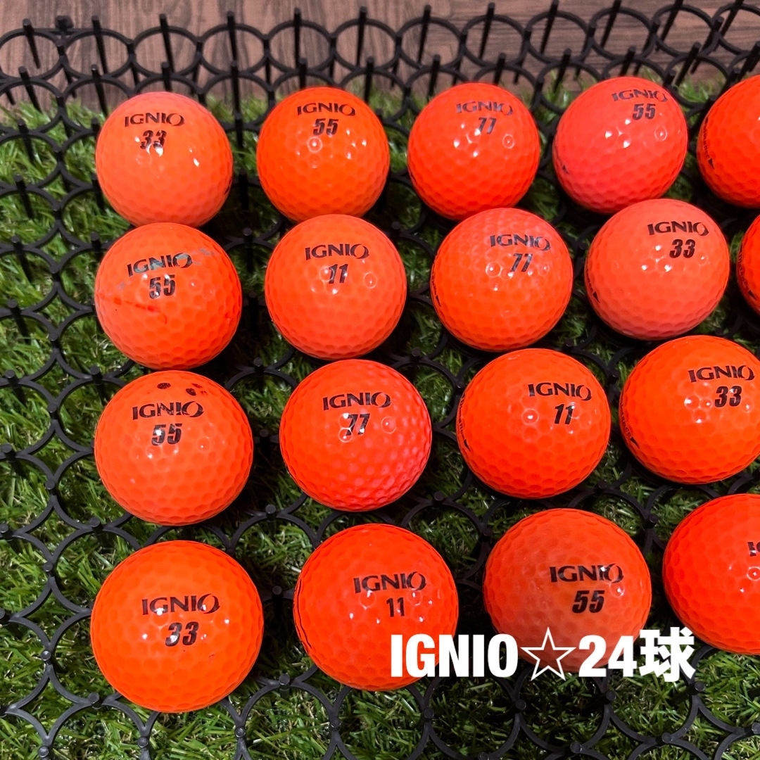 Ignio(イグニオ)のIGNIO☆オレンジ　24球　ABランク スポーツ/アウトドアのゴルフ(その他)の商品写真