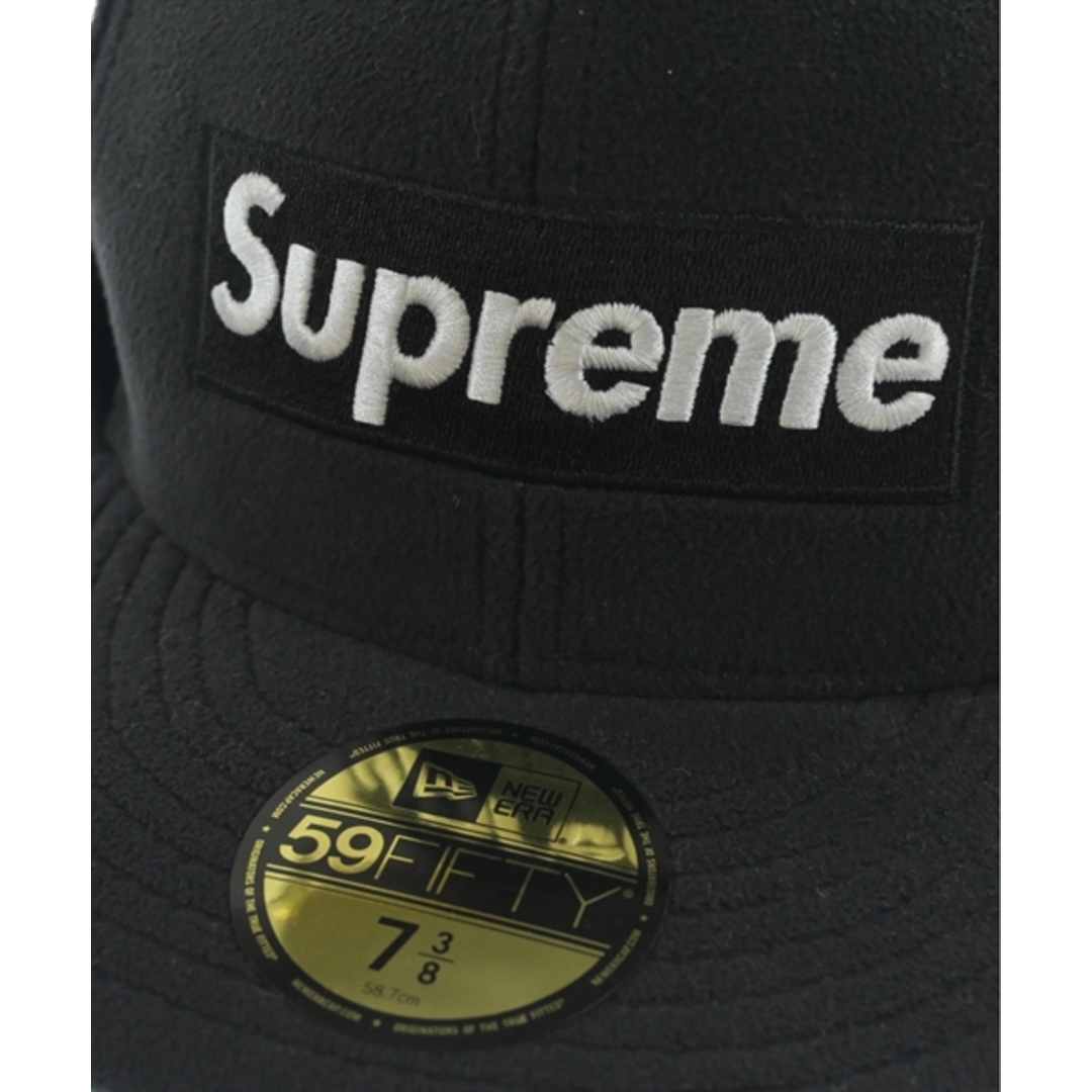 Supreme(シュプリーム)のSupreme シュプリーム キャップ 58.7 黒 【古着】【中古】 メンズの帽子(キャップ)の商品写真