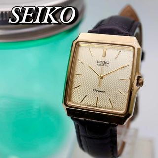 セイコー(SEIKO)のSEIKO CHRONOS スクエア ゴールド クォーツ メンズ腕時計 788(腕時計(アナログ))