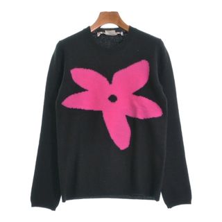 COMME des GARCONS ニット・セーター XS 黒xピンク 【古着】【中古】