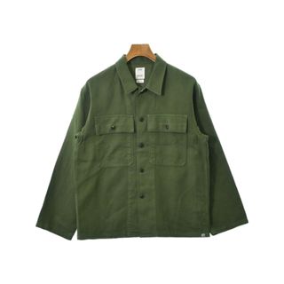 visvim ヴィズヴィム カジュアルシャツ 4(XL位) カーキ 【古着】【中古】