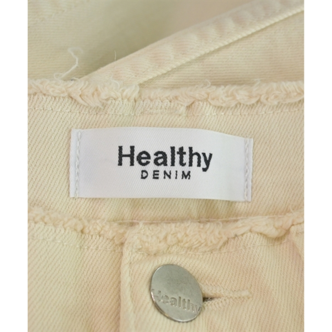 Healthy DENIM(ヘルシーデニム)のHealthy DENIM デニムパンツ 23(XS位) アイボリー 【古着】【中古】 レディースのパンツ(デニム/ジーンズ)の商品写真