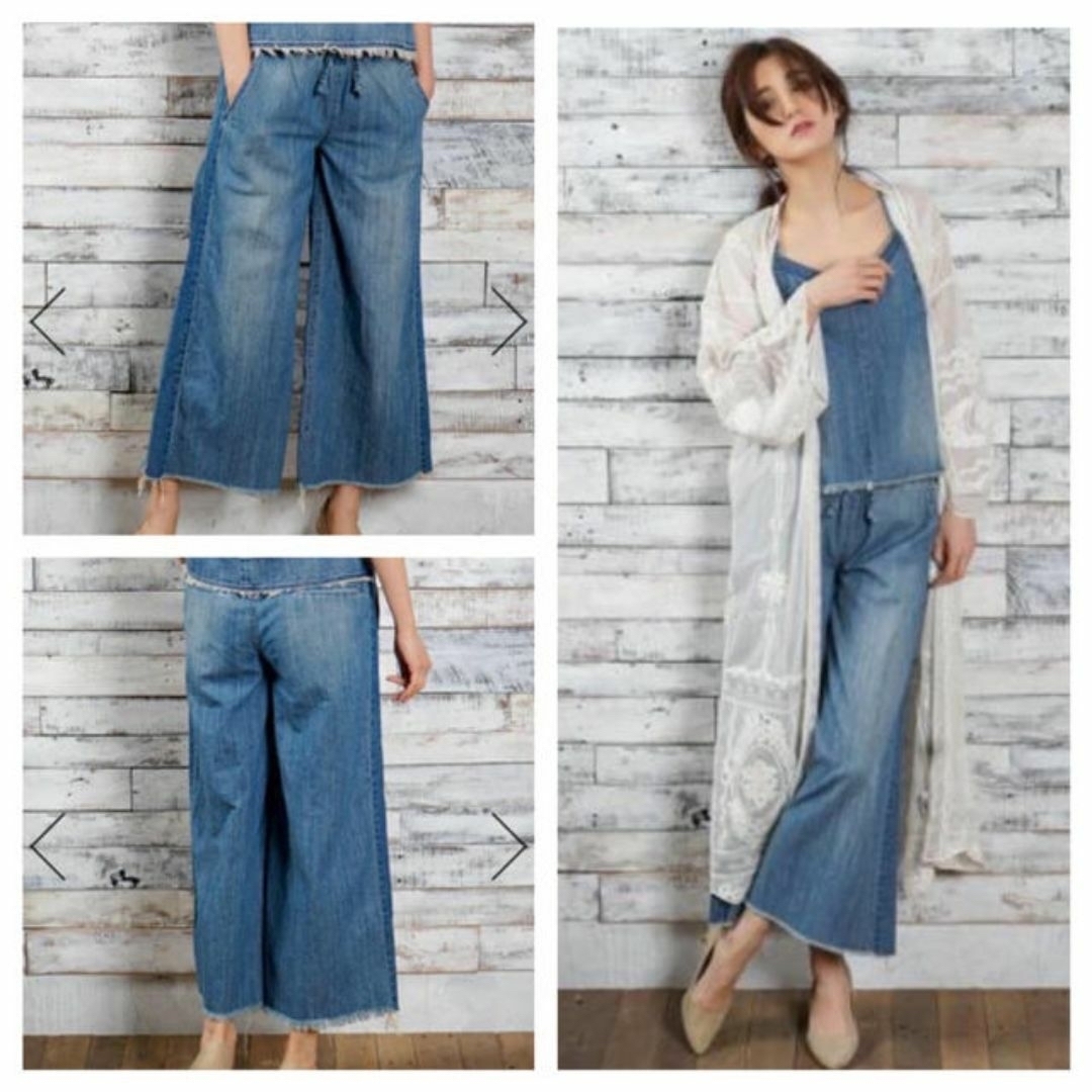 goa(ゴア)のgoa ゴア vintage denim ワイド フレア パンツ デニム y2k レディースのパンツ(デニム/ジーンズ)の商品写真