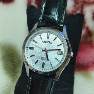 CITIZEN - CITIZEN EXCEED ソーラー電波時計 定番デザイン シンプル