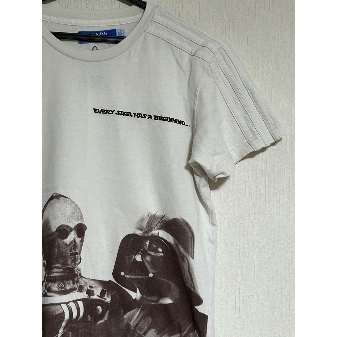 adidas(アディダス)の美品adidas×STAR WARS コラボ　刺繍ロゴ入り　半袖Tシャツ メンズのトップス(Tシャツ/カットソー(半袖/袖なし))の商品写真