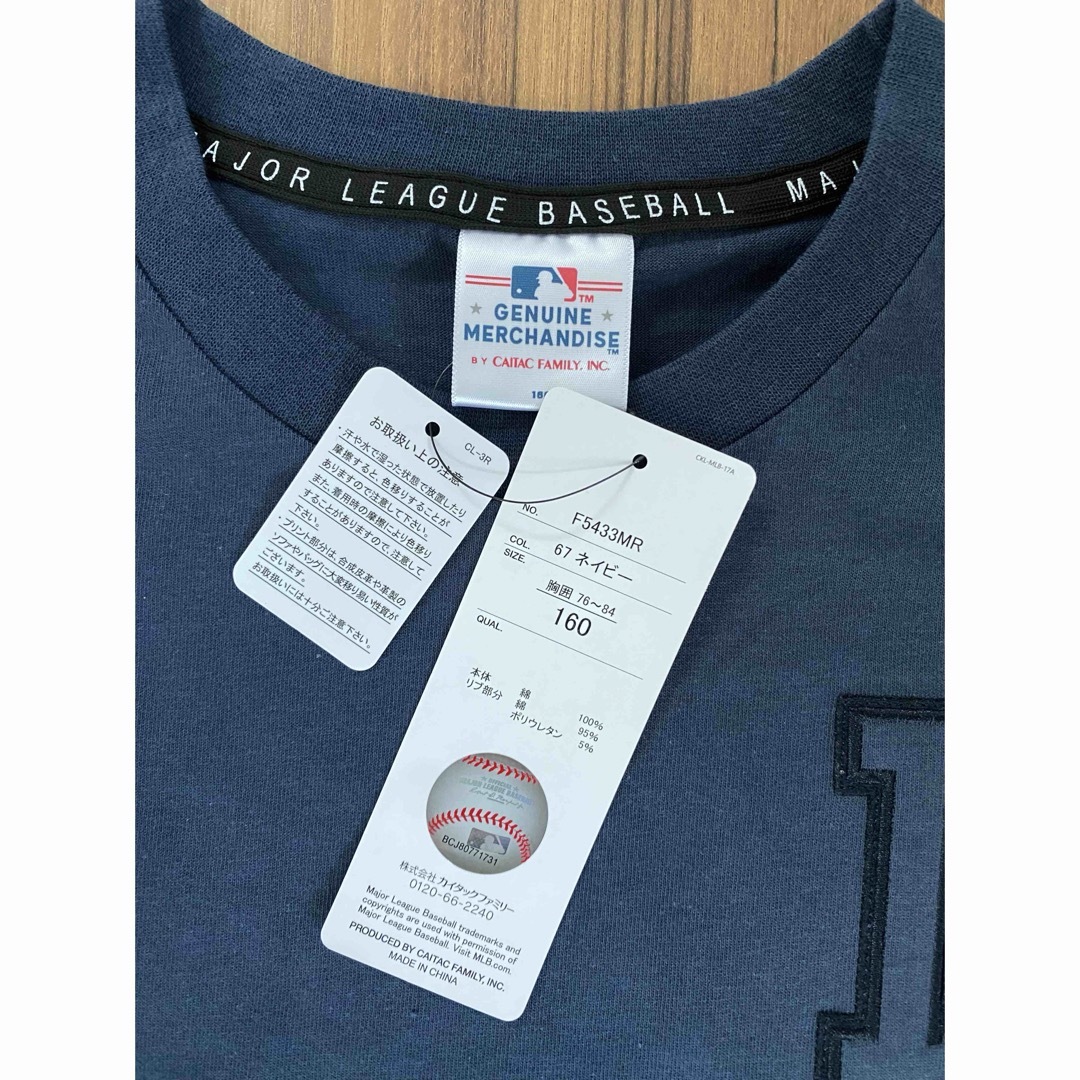 MLB(メジャーリーグベースボール)の新品キッズ　MLB LA ドジャース　DODGERS  半袖Tシャツ　160  キッズ/ベビー/マタニティのキッズ服男の子用(90cm~)(Tシャツ/カットソー)の商品写真